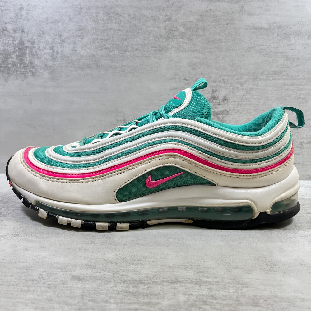 Nike Air Max 97 South Beach Mens Size 11 Green Pink Sneakers