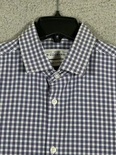 Mizzen & Main Mens Sz L Standard Fit Leeward Long Sleeve Button Front Shirt