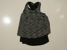 TANGERINE Womens Black Gray Exercise Active Fitness Tank Top Shirt NEW S Small