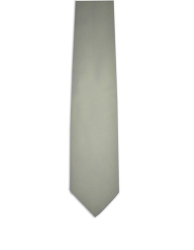 ALFANI Men's Necktie Macy's Brand Made in ITALY SOLID Light Green NWOT - Picture 2 of 4