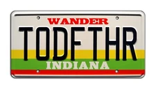 Stranger Things | Season 3 | TODFTHR | Metal Stamped Vanity Prop License Plate