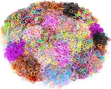 Loom Bands Rubber Bands Set | 600-15000 Bands with S-Clips | Multiple Colors