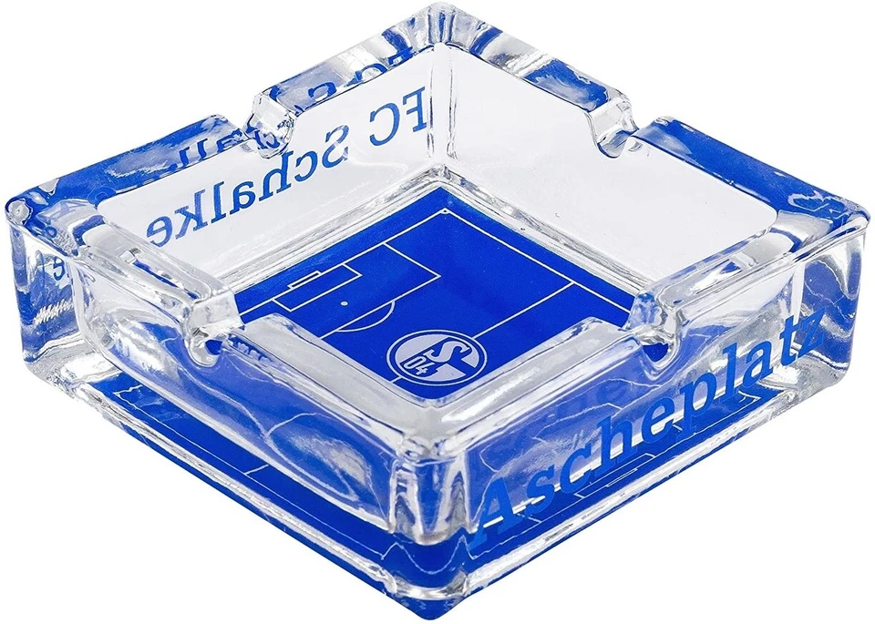 FC Schalke 04 Aschenbecher "Ascheplatz" aus Glas