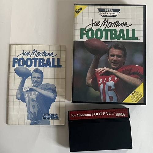 Joe Montana Football Sega Master System 1990 With Manual Great Condition - Picture 8 of 8