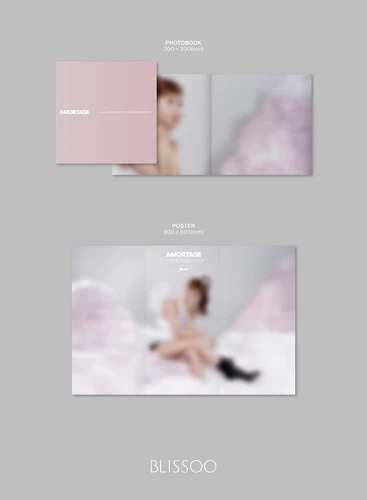 BLACKPINK JISOO AMORTAGE Mini Album VINYL Ver/LP+Sticker+Photo Book+Poster+GIFT