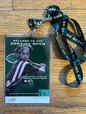 🔥Vintage 2003 James Blake US Open Tennis American Express AMEX Souvenir Lanyard