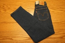 NWT WOMEN'S LEVI JEANS Size 2 / 26x26 Wedgie Straight High Rise Dark Blue $69.50