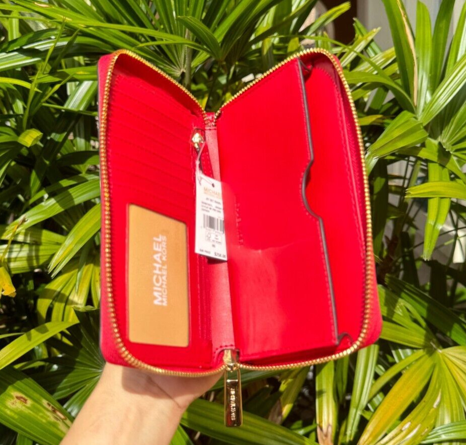 MICHAEL KORS JET SET TRAVEL MULTIFUNCTION LARGE PHONE WALLET  