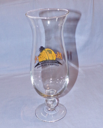 Hard Rock Cafe Hurricane Cocktail Alcohol Drinking Glass Souvenir Cayman Islands - Picture 2 of 2