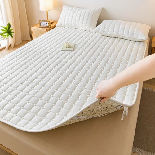 1pc Quilted Thick Mattresses Toppers Waterproof Mattress Pad Cover All-Season - Bild 12 von 37