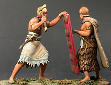 Sumerian warriors at battle 54mm Painted Tin Toy Soldier Pre-Sale Collectible