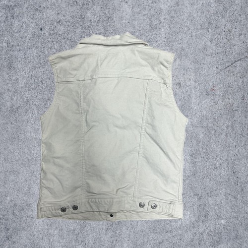 Levi Strauss gilet denim lavaggio leggero bianco camionista biker uomo medio - Foto 3 di 5