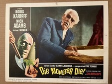 DIE MONSTER DIE (1965) Original Movie Lobby Card # 6 Boris Karloff