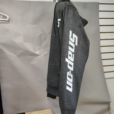 Snap On Tools Adult Charcoal Heather Grey Hooded Sweatshirt Hoodie w/ LS Print