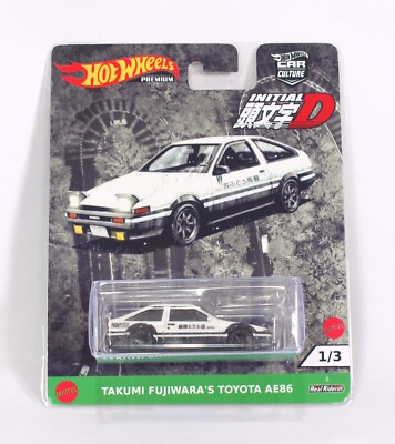 Initial D - Takumi Fujiwaras Toyota AE86 on Custom Card - Hot Wheels Custom Car