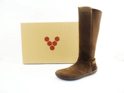 Vivobarefoot RYDER II Stiefel Braun Barfußschuhe Leder Stretch Damen Schuhe 39