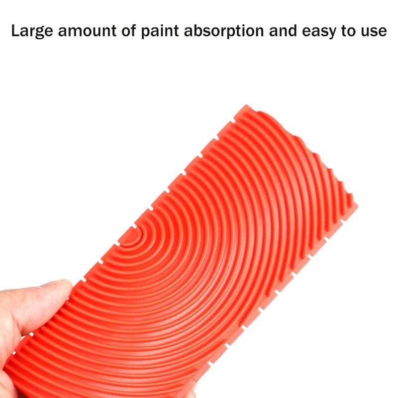 6Pcs Grain Rubber Wood Grain Tool Puller Basics Wood Graining Set