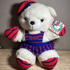 Vintage 1990 Stuffed Plush Bear Kmart Dan Dee Imports Santa  s Club 17" In