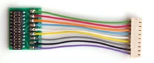 Train Control Systems TCS 1352 European Harness T-1" 9-Pin JST to 21-PIN plug 