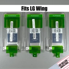 Pure Gear Screen Protectors for LG Wing - 3x HD Clear Glass | 6.8 Curved Screen