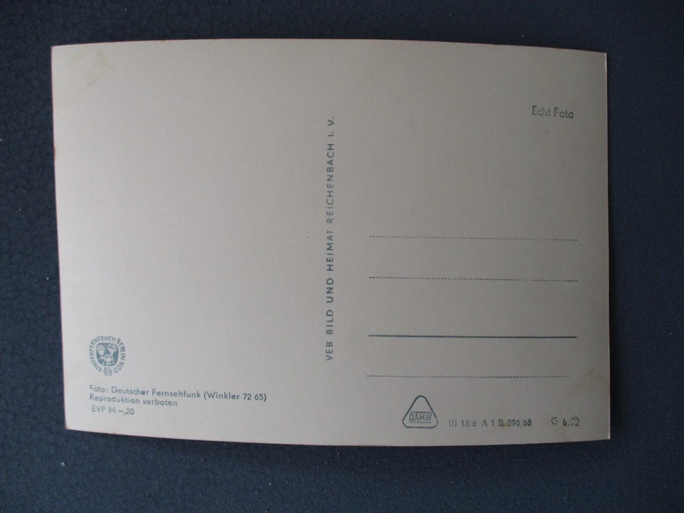 Meister Nadelöhr Autogramm Karte 1968 - Bild 2 von 2