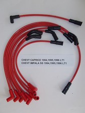Chevy Caprice Impala 1994-1995-1996 Lt1 5.7l 350 4.3l 265 Red Spark Plug Wires
