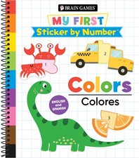 Brain Games - My First Sticker by Number: Colors - English and Spanish