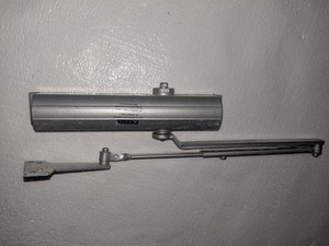 Deltana Aluminum Door Closer Body and Arm Gray Matte Finish R27405 UL Listed