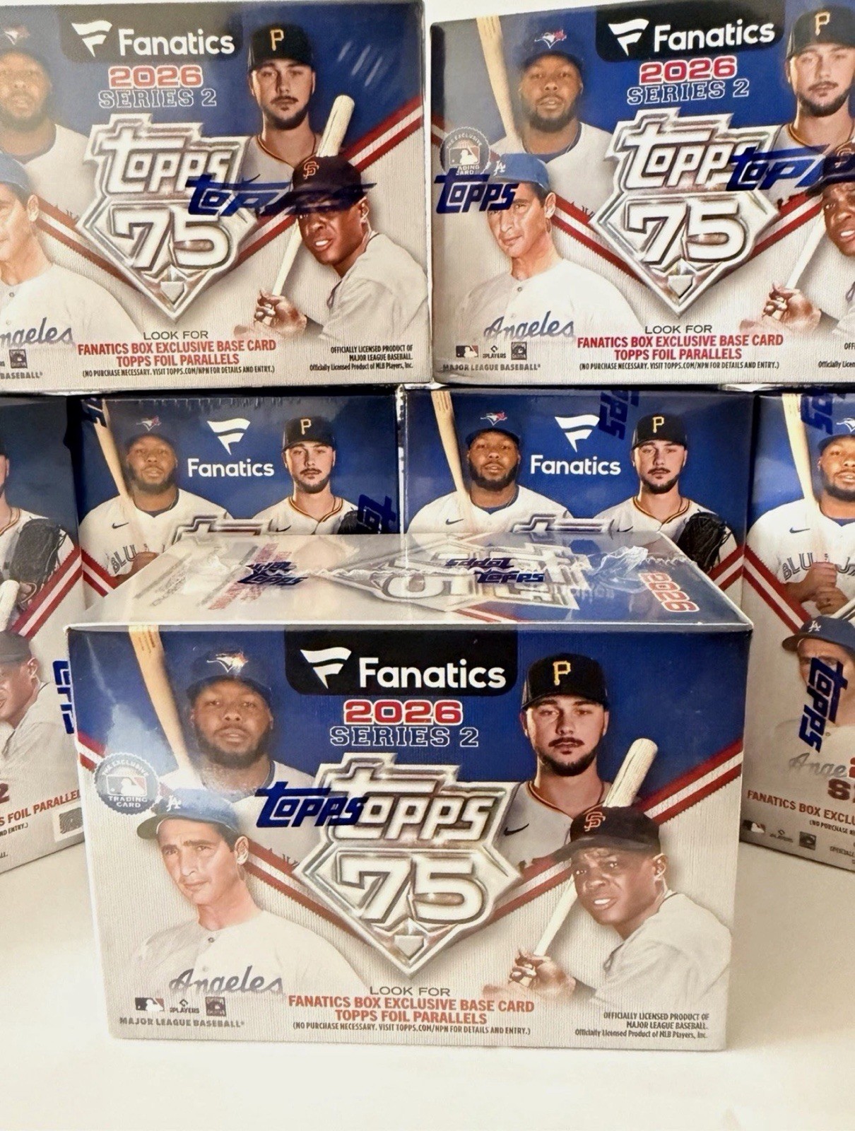 Topps 2026 Series 2 Topps 75 Fanatics Exclusive Baseball Box 56 Cards Parallel