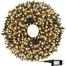 1000 LED 328ft 8 Modes with Timer Christmas String Lights IP55 Outdoor Waterp...