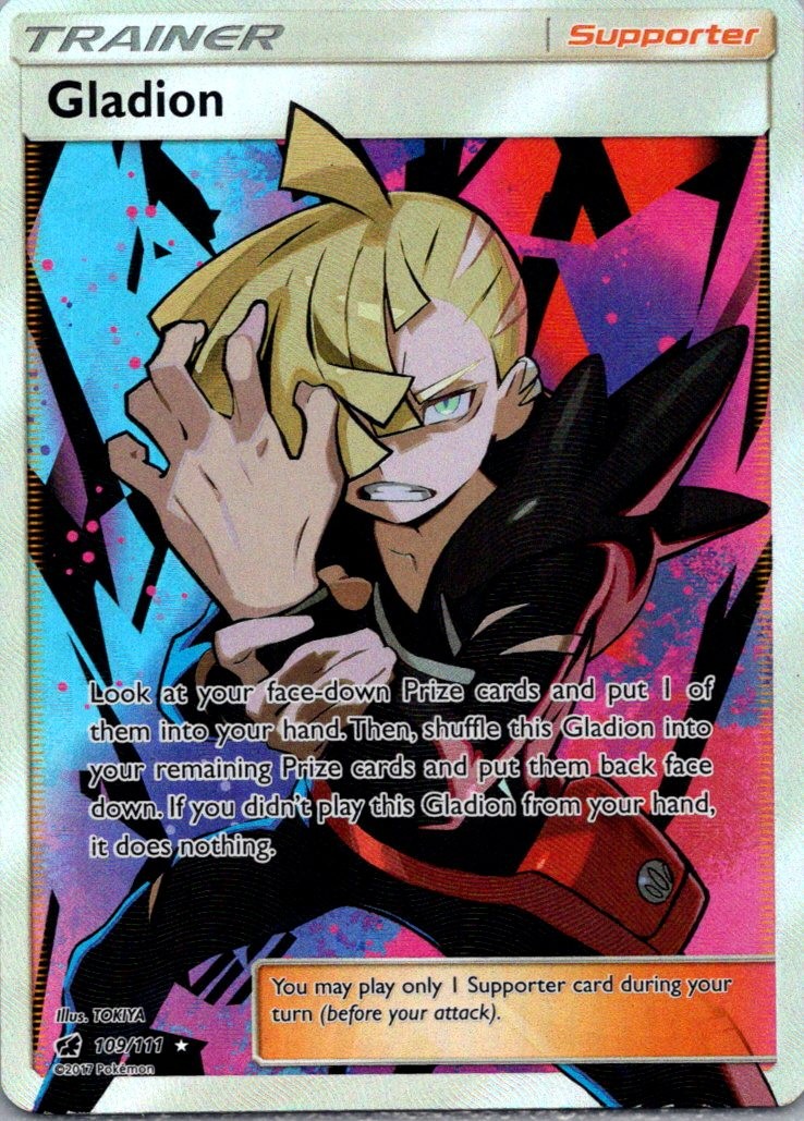 Gladion Crimson Invasion 109/111 NM Holofoil
