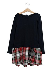 Louis & Louisa Kinder Freizeitkleid Gr. 140 kariert schwarz mehrfarbig