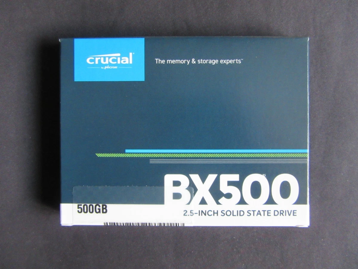 Unidad de estado sólido SSD SATA Crucial BX500 500 GB 2,5" pulgadas - NUEVA Y SELLADA
