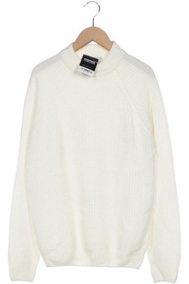 Pull & Bear Pullover Damen Strickpullover Strick Oberteil Gr. S Weiß #rj6g4wo