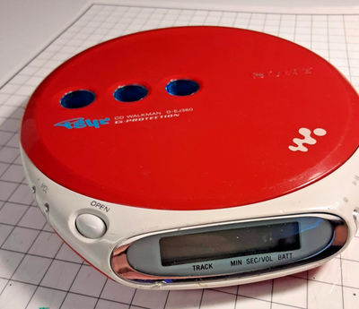 Sony D-EJ360 Red CD Walkman PSYC G Protection Portable Player