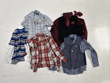 Lot Of 5 Tops Boys Size 7. Four Dress Shirts W/ Two Vests 1 Tie Bow Tie