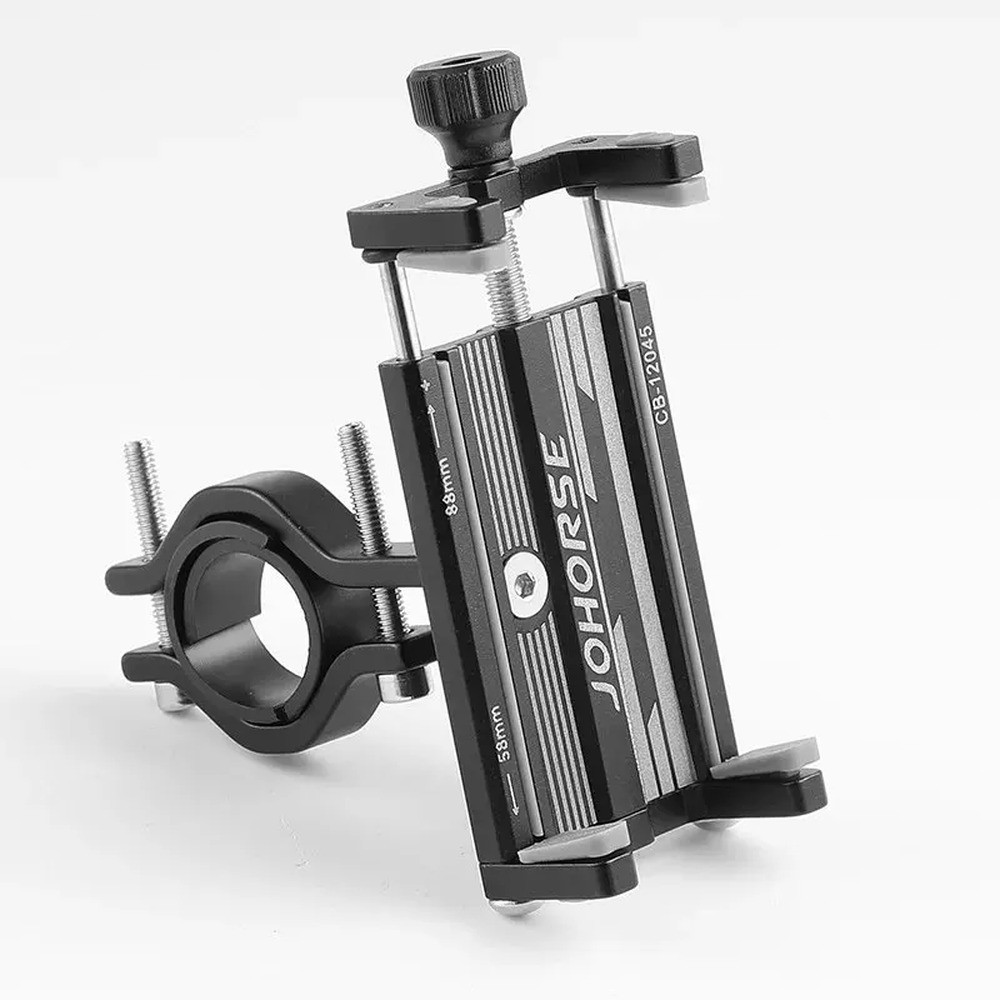 Aluminum Bicycle Phone Holder &ndash; Adjustable Mount for Mountain and Road Bikes, No