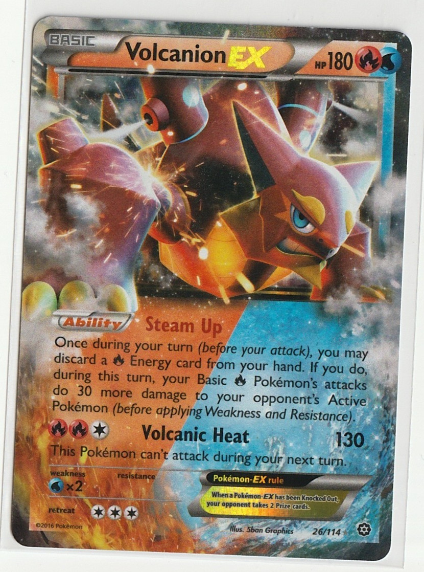 Volcanion EX LP 26/114 XY - Steam Siege Ultra Rare
