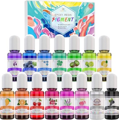 Epoxy resin color - 15 colors Liquid epoxy resin pigment dye for epoxy resins