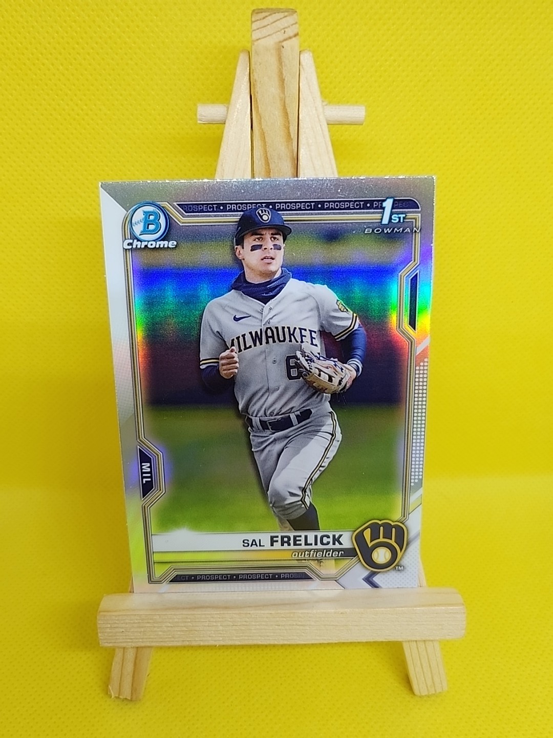 2021 Bowman Draft Chrome Sal Frelick 1st Bowman Refractor #BDC-172 BREWERS