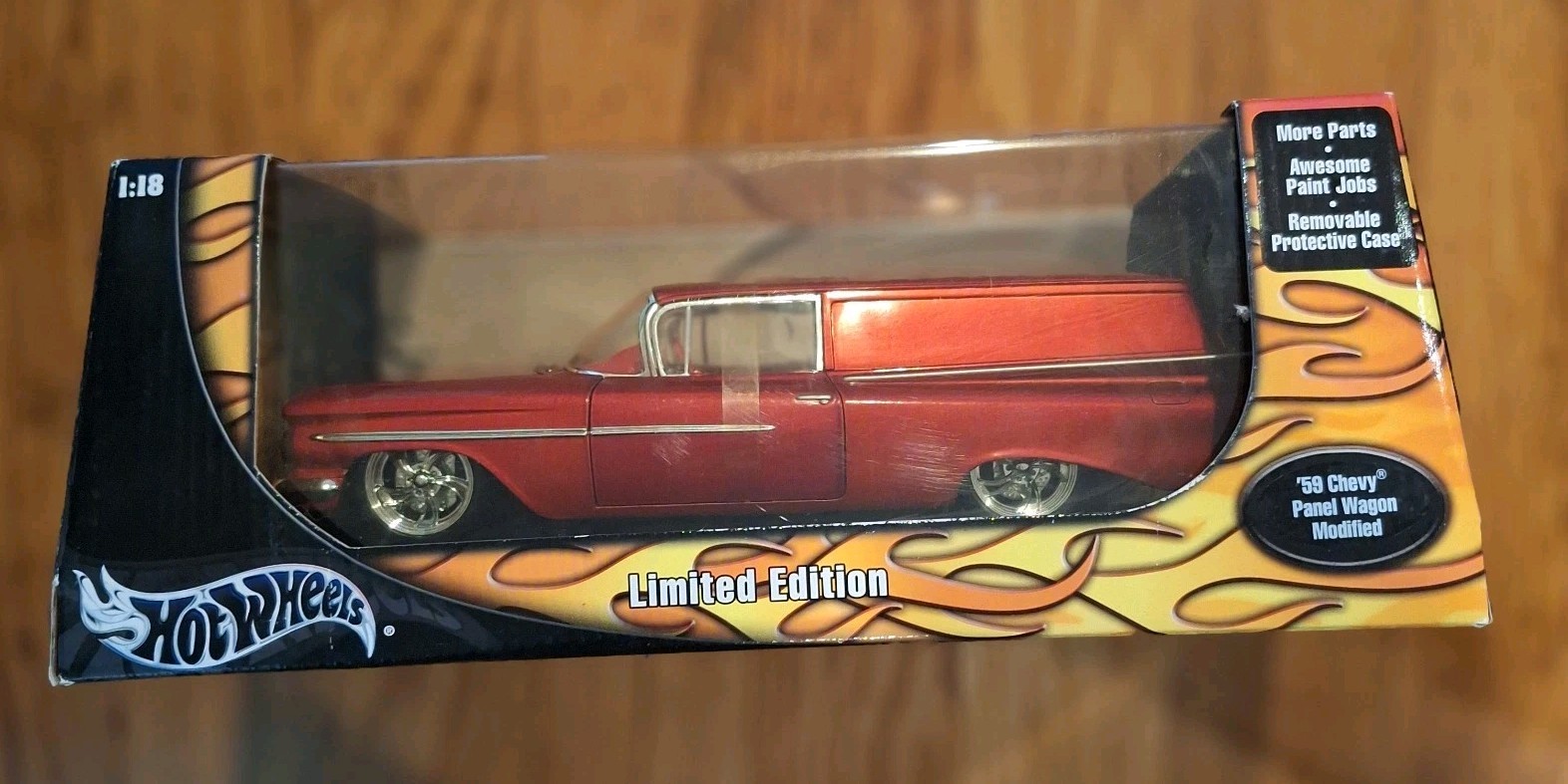 Hot Wheels Limited Edition 1/18 Scale 1959 Chevy Panel Wagon Modified NIB RARE