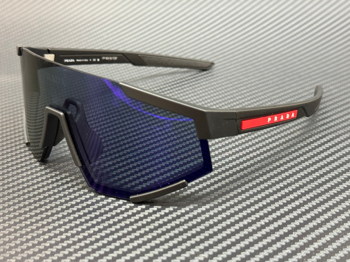PRADA LINEA ROSSA PS 04WS DG070A Black Mirror Violet Men's 39 mm