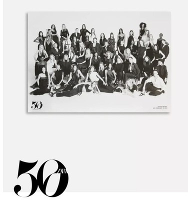 SELTENES POSTER STEVEN MEISEL für ZARA 50TH ANNIVERSARY Limited Ed plus ''gratis Geschenk