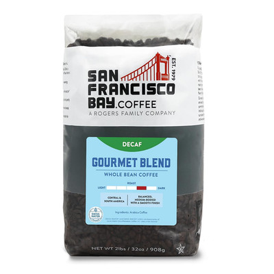 San Francisco Bay Coffee - Decaf Medium-Dark Roast Whole Bean Coffee - Decaf Gou