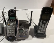 Panasonic KX-TG5432 Cordless Phone System Base + 2 Handsets Tested – Read Descri