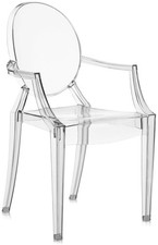 Kartell Lou Lou Ghost Sedia per Bambini in Policarbonato - Trasparente