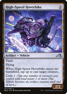 MTG Magic NEO Kamigawa Neon Dynasty - 1x EN NM 247 U High-Speed Hoverbike