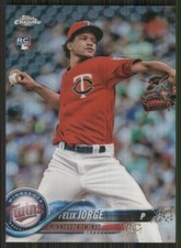 2018 Topps Chrome Refractor #127 Felix Jorge Minnesota Twins 4158