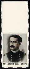 ABNER DOUBLEDAY Very Rare GUMBALL MACHINE Baseball Stamp Card W/ TAB INTACT #186