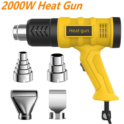 #ad 2000W Heat Gun Electric Hot Air Gun Stepless Temperature Heater 4 Nozzles Tool $16.99